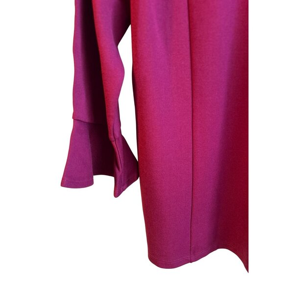 Talbots Women's Red Scoop Neck Bell Sleeve Pull Over Top Size XP NWT Casual - Picture 2 of 6